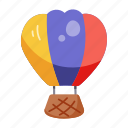air balloon, hot balloon, aerostat, ballooning, parachute