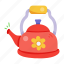 teapot, kettle, tea kettle, tea container, red kettle 
