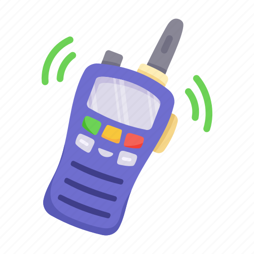 Radio phone, walkie talkie, mobile phone, handheld device, communication device icon - Download on Iconfinder