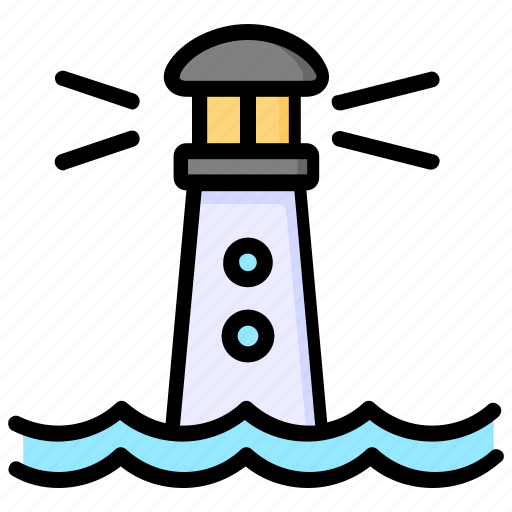 Beach, lighthouse, light, harbor icon - Download on Iconfinder