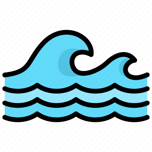 Beach, wave, ocean, water, sea icon - Download on Iconfinder