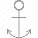 anchor, beach, boat, cruise, sea, ship, icon