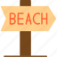 beach, direction, post, sign, street, icon 