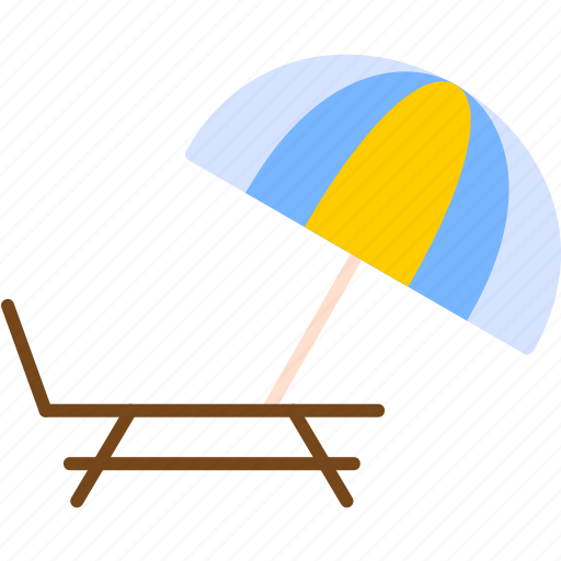 Beach, chair, umbrella, travel, icon icon - Download on Iconfinder