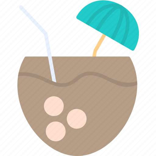 Coconut, drink, beach, juice, milk, summer, vacation icon - Download on Iconfinder