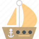 sailing, boat, cruise, navigation, ship, travel, vacation, icon