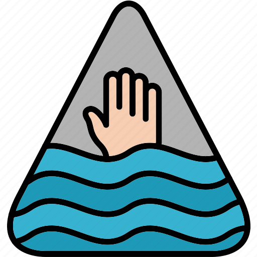 Deep, water, warning, sign, no, swimming, prohibited icon - Download on Iconfinder