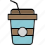 drink, beverages, cafe, coffie, container, cookies, warm, icon 