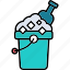 ice, bucket, cold, drink, party, glass, alcohol, beverage, icon 