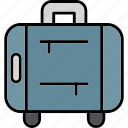 luggage, baggage, hotel, cart, suitcase, travel, icon