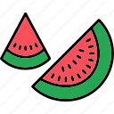 watermelon, food, fruit, fruits, healthy, icon