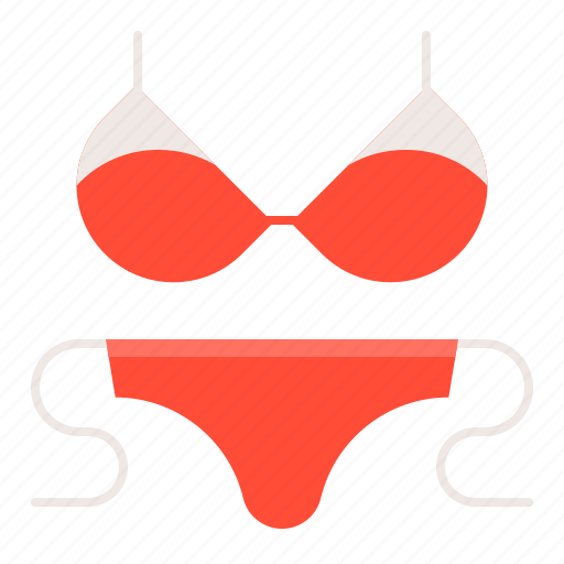 Beach, beach scene, bikini, swimming dress, underwear icon icon - Download on Iconfinder
