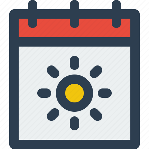Summer, calendar, summer time icon - Download on Iconfinder