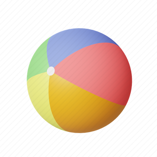 Beach ball, rainbow, colorful, play, toy, plastic icon - Download on Iconfinder