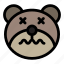 bear, confused, emoji, emoticon, kawaii 