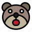 bear, emoji, emoticon, kawaii, shocked 