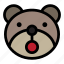 bear, emoji, emoticon, kawaii, open mouth 