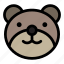 bear, emoji, emoticon, grinning, kawaii 