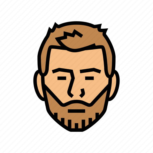 Short, beard, hair, style, face, male icon - Download on Iconfinder