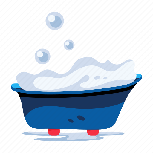 Spa bath, bubble bath, lather tub, soap bath, spa bathtub icon - Download on Iconfinder