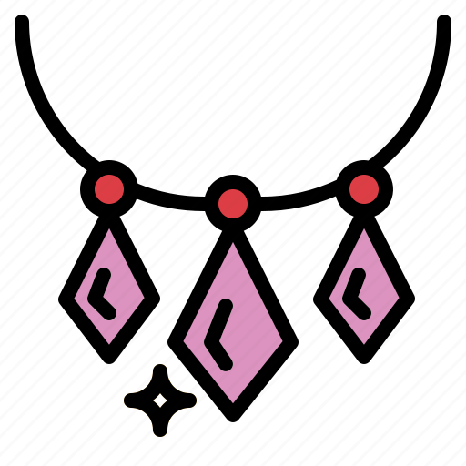 Diamond, gem, jewelry, necklace icon - Download on Iconfinder