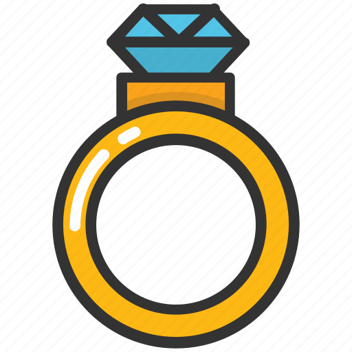 Diamond ring, gem ring, jewel ring, ring, wedding ring icon - Download on Iconfinder