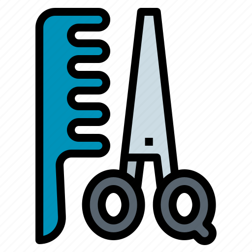 Comb, cut, hair, scissor, tool icon - Download on Iconfinder