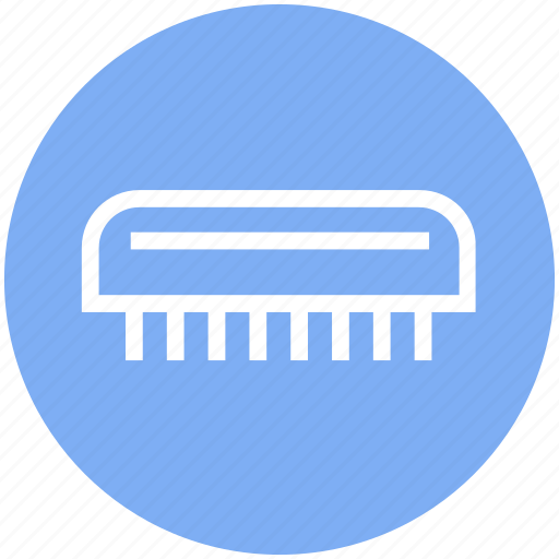 Beauty, brush, comb, flat comb, hair comb, wide tooth comb icon - Download on Iconfinder