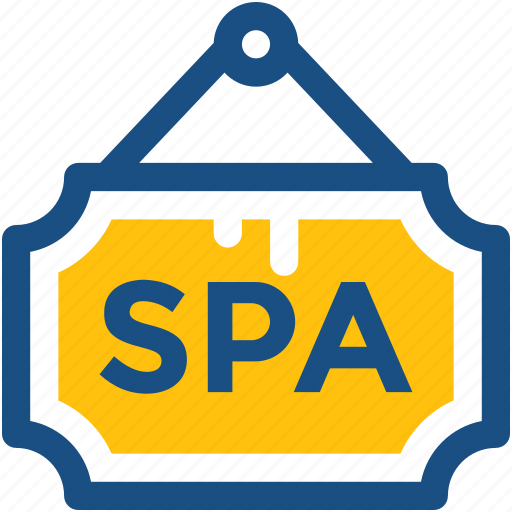 Hanging board, signage, spa, spa center, spa signboard icon - Download on Iconfinder