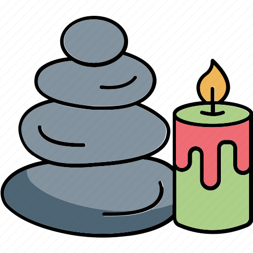Burning candle, candle light, decorative candle, light stand icon - Download on Iconfinder