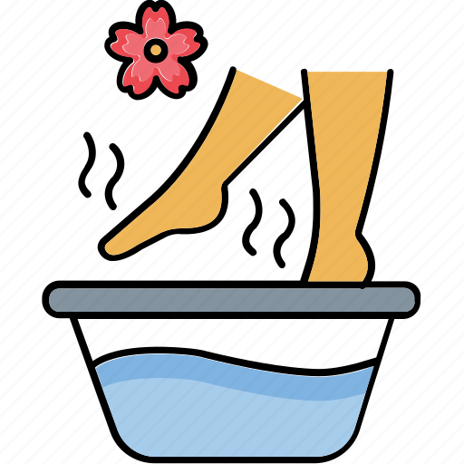 Aromatherapy, beauty treatment, foot massage, foot spa, pedi cure icon - Download on Iconfinder