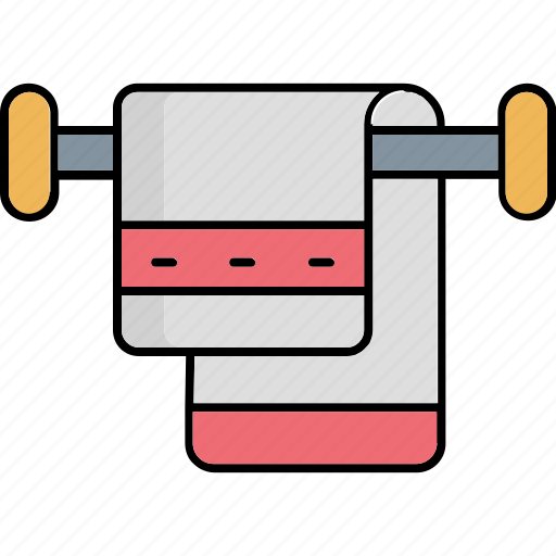 Towel, towel hanger, bathroom, drying, drying hands icon - Download on Iconfinder