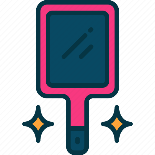 Hand, mirror, beauty, shiny, glass icon - Download on Iconfinder