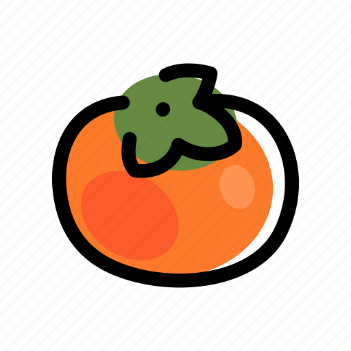 Vegan, foods, persimmon, fruit, fruits, food, plant icon - Download on Iconfinder