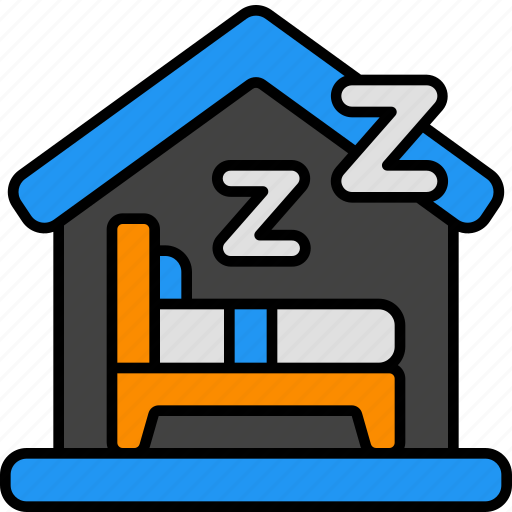 Bedroom, bed, room, bedtime, rest, home, house icon - Download on Iconfinder