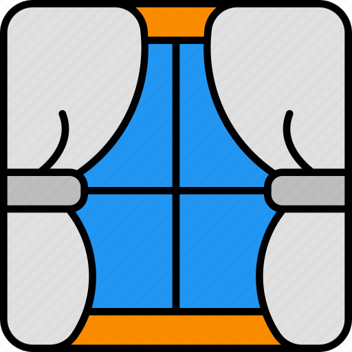 Window, curtain, curtains, home, decoration, room icon - Download on Iconfinder