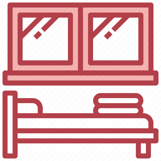 Bedroom, window, bed, furniture icon - Download on Iconfinder