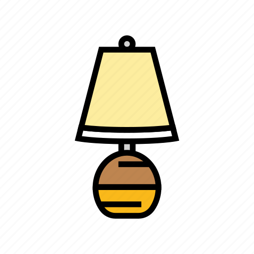 Lamp, table, bedroom, interior, room, bed icon - Download on Iconfinder