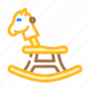 horse, chair, kid, bedroom, room, interior