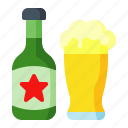 alcohol, beer, glass, drink, bottle