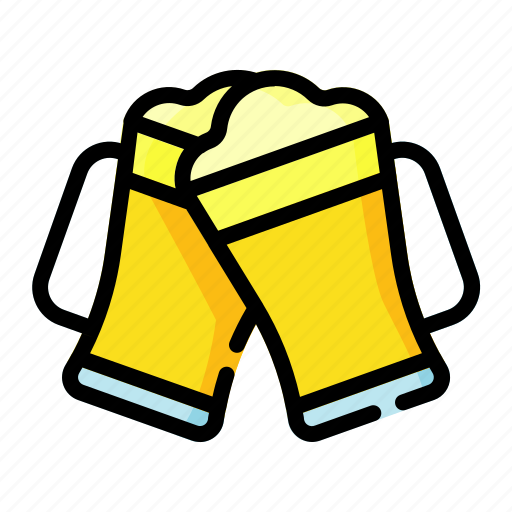 Toast, pub, mug, beer, alcohol, party icon - Download on Iconfinder