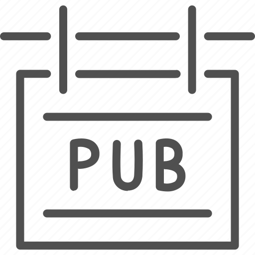 Bar, beer, brewery, malt, pub, signboard icon - Download on Iconfinder