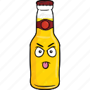 alcohol, beer, bottle, brew, cartoon, emoji 