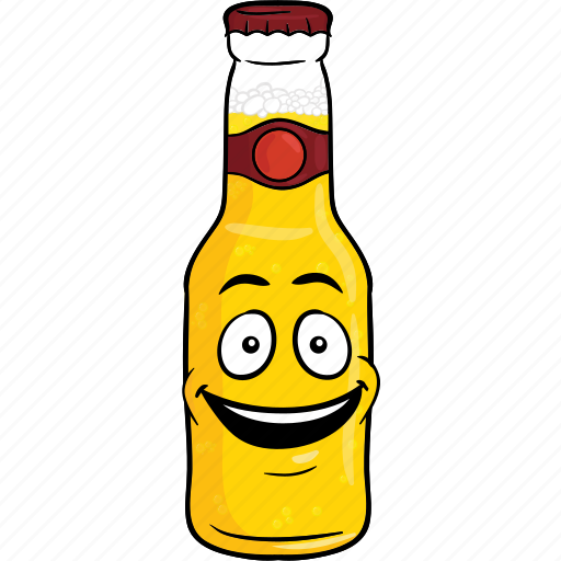 Alcohol, beer, bottle, brew, cartoon, emoji icon - Download on Iconfinder