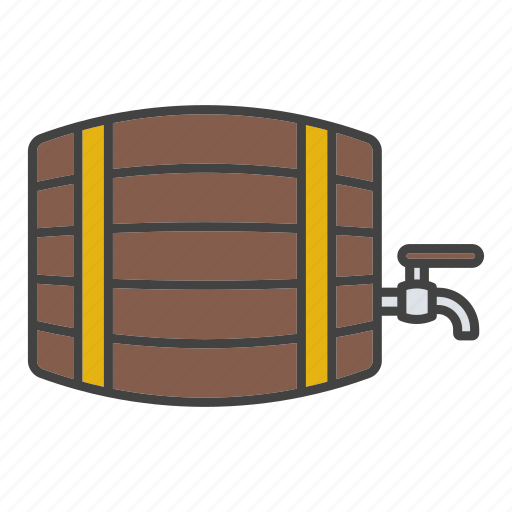 Alcohol, barrel, beer, cask, keg, rum, wooden barrel icon - Download on Iconfinder