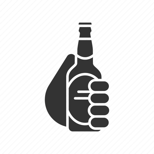 Alcohol, ale, beer, bottle, drink, hand, holding icon - Download on Iconfinder