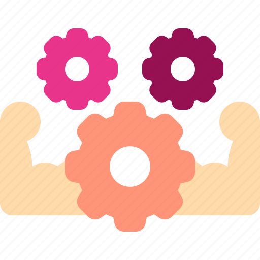 Gears, cogwheel, strong icon - Download on Iconfinder