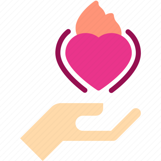 Heart, love, fire icon - Download on Iconfinder
