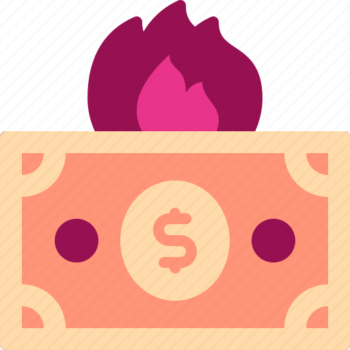 Money, burning, inflation, business, startup icon - Download on Iconfinder