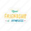 true friendship is effortless, friendship, besties, bff, friends, lettering, typography, sticker 